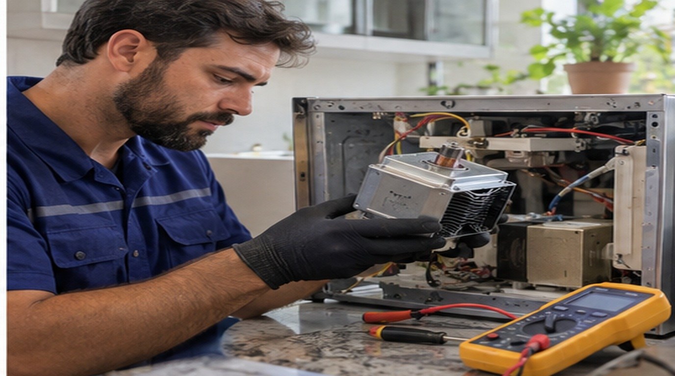 Conserto de micro-ondas em Passo Fundo‑RS: troca do magnetron